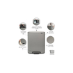 Brabantia Bo Pedaalemmer - 2x30 liter - 2 kunststof binnenemmers - mineral concrete grey SW1117457