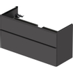 Duravit D-Neo wastafelonderkast 121x62.5x46.2cm 2 lades Grafiet Mat SW641127