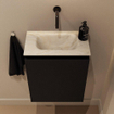MONDIAZ TURE-DLUX 40cm toiletmeubel Urban. EDEN wastafel Ostra positie midden. Zonder kraangat. SW1104653