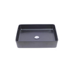 Wiesbaden Link waskom rechthoekig 35x50x12 cm keramiek mat zwart SW373884