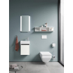 Duravit Ketho 2 wastafelonderbouwkast met 1 deur 36.4x23.8x44cm links, met greep antraciet wit supermat SW772766