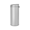 Brabantia Touch Bin Afvalemmer - 30 liter - kunststof binnenemmer - metallic grey SW1117313