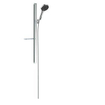 Hansgrohe Rainfinity glijstangset m. 130 3jet handdouche m. zeepschaal 90cm met doucheslang 160cm EcoSmart chroom SW358887