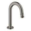 GROHE Euro fonteinset 37x18cm 1 kraangat zonder overloop gebogen brushed hard graphite kraan sifon afvoerplug handdoekhaak fontein Rechthoek wit SW523962