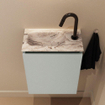 MONDIAZ TURE-DLUX 40cm toiletmeubel Greey. EDEN wastafel Glace positie links. Met 1 kraangat. SW1103302