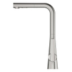 GROHE Zedra Keukenkraan - l uitloop - supersteel geborsteld SW479457