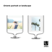 Umbra Wishbone fotolijst - 10x25x18cm - staand - Aluminium Chroom SW999810