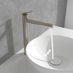Villeroy & Boch Loop & Friends Eengreeps wastafelkraan verhoogd - Matt Brushed Nickel (RVS) SW974160