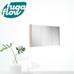 FugaFlow Eccelente Arredo spiegel badkamer spiegelkast - 100x63x16cm -inclusief zijpanelen - beech (hout) SW1123955