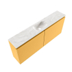 MONDIAZ TURE-DLUX 120cm toiletmeubel Ocher. EDEN wastafel Ostra positie midden. Met 1 kraangat. SW1104953