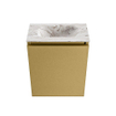 MONDIAZ TURE-DLUX 40cm toiletmeubel Oro. EDEN wastafel Glace positie midden. Zonder kraangat. SW1103409
