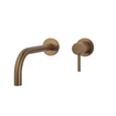 Wiesbaden Slim afbouwdeel eenhendel wastafelkraan met coldstart geborsteld brons koper SW1030652