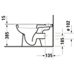 Duravit D-code Closet - staand 735mm - diepspoel - horizontale - afv - zonder reservoir - wit 0315138
