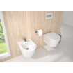 QeramiQ Urby Wandtoilet compact - 48.3x35x33cm - spoelrandloos - zonder zitting - glans wit SW1030602