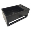 Wiesbaden Julia fontein Solid Surface 35 x 20 x 16 cm mat zwart rechts SW296031