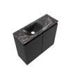 MONDIAZ TURE-DLUX 60cm toiletmeubel Urban. EDEN wastafel Lava positie links. Zonder kraangat. SW1103624
