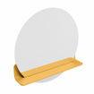 Mondiaz SPOT Badkamerspiegel - rond 60cm - spiegelplanchet - kleur Ocher SW1235562