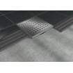 Easy Drain Aqua Quattro vloerput met ABS afwerkdeel RVS rooster en onderuitlaat 15x15cm inbouwdiepte 101/139mm waterslot 50mm 2302688