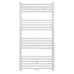 Belrad Handdoekradiator - middenaansluiting - 1200X600mm - 616 Watt - Wit Mat Geborsteld SW1152659
