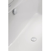 Duravit Happy d.2 bad rechthoek 180x80cm hoek links met paneel wit SW68384