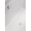 Duravit HappyD 2 af en overloopgarnituur Quadroval chroom 0305220