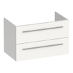 BRAUER Trust wastafelonderkast 80 excl. opbouwgrepen 2 softclose lades en 1 sifon uitsparing - mat wit SW1204038