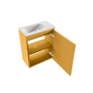 MONDIAZ TURE-DLUX 40cm toiletmeubel Ocher. EDEN wastafel Ostra positie links. Zonder kraangat. SW1104922