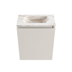 MONDIAZ TURE-DLUX 40cm toiletmeubel Linen. EDEN wastafel Frappe positie midden. Zonder kraangat. SW1102817