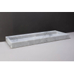 Forzalaqua Palermo wastafel 120.5x51.5x9cm Rechthoek 2 kraangaten Natuursteen Carrara gepolijst SW230714