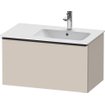 Duravit D-Neo wastafelonderkast 81x44x46.2cm 1 lade Taupe Mat SW640807