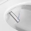 Duravit SensoWash D-Neo douchewc compact rimless diepspoel 37.8x57.7cm met closetzitting wit SW962033