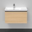 Duravit D-Neo wastafelonderkast 78.4x44x45.2cm 1 lade met softclose Natuur eiken Mat SW640592