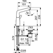 Hansa Designo wastafelkraan met waste chroom SW204352