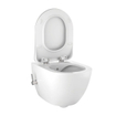 Creavit Hangend Toilet - 35.3x51cm - bidetsproeier koud water - spoelrandloos - wit SW1152723