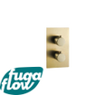 FugaFlow Eccelente Sobrado Badkamer Thermostatische Inbouwkraan - inbouwdeel - geborsteld messing PVD SW1123326