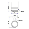 Plieger Vigo bekerhouder m. glas chroom SW225389