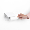 Brabantia ReNew toiletrolhouder met klep ReNew white SW237216