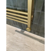Crosswater MPRO Elektrische handdoekradiator - 140x50cm - 600 Watt - geborsteld messing (goud) SW670266