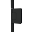 Fortifura Galeria Douchecabine - 90x90x200cm - scharnieren - deurgreep - vlak - gesatineerd veiligheidsglas - Mat zwart SW1222224