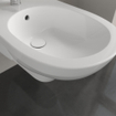 Villeroy & Boch O.novo wandbidet met overloop 1 kraangat ceramic+ wit 0124159