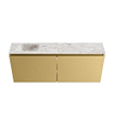 MONDIAZ TURE-DLUX 120cm toiletmeubel Oro. EDEN wastafel Glace positie links. Met 1 kraangat. SW1103436