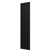 Plieger Cavallino Retto designradiator verticaal enkel middenaansluiting 2000x450mm 999W mat zwart SW224474