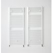 Instamat Robina Handdoekradiator, afm. H 730 x L 600 mm, 4 aansl. ½", incl. wandconsoles, standaard wit SW416865