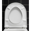 Duravit Starck 3 wandclosetset diepspoel spoelrandloos 36x54cm met softclose closetzitting Wondergliss wit SW358500