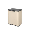 Brabantia Bo Afvalemmer - 12 liter - kunststof binnenemmer - soft beige SW1026539