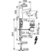 Hansa Designo lage druk wastafelkraan met waste chroom SW204370