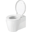 Duravit Starck 1 WC-zitting 45.3x42x4.2cm met softclose met quickrelease Kunststof wit Glanzend 0290305