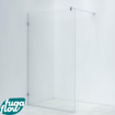 FugaFlow Efficiente Vetro inloopdouche badkamer - scharnierbevestiging - 120x200cm - 8mm veiligheidsglas - anti kalk - chroom SW1123595