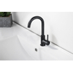 Fortifura Calvi wastafelkraan - hoog - draaibare uitloop - mat zwart SW809347