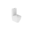 Nemo Spring Sun PACK staand toilet 345 x 660 x 850 mm porselein wit uitgang H 19 cm met S-extensie inclusief met jachtbak met dunne softclose en takeoff toiletzitting in wit duroplast SW288599